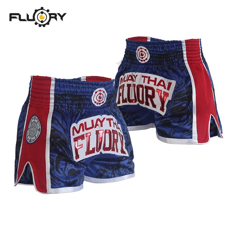 FLUORY Muay Thai Shorts Combat gratuit Arts martiaux mixtes boxe entraînement Match pantalon hommes 