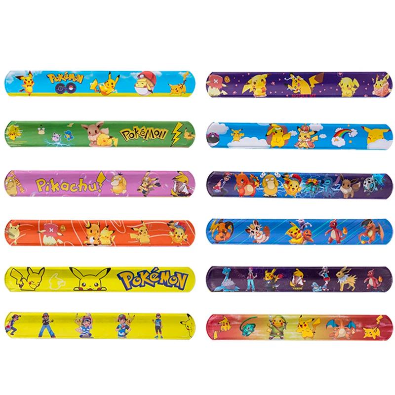 Bracelet à boutons Pokemon, Statue de Pikachu, Bracelet animé, jouet éducatif pour enfants, cadeau d