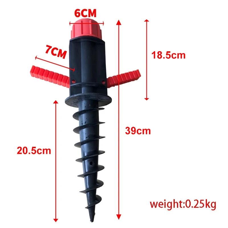 Injecteur de Sable pour Parapluie de Plage, Support de Rangement en Spirale pour Camping en Plein Ai