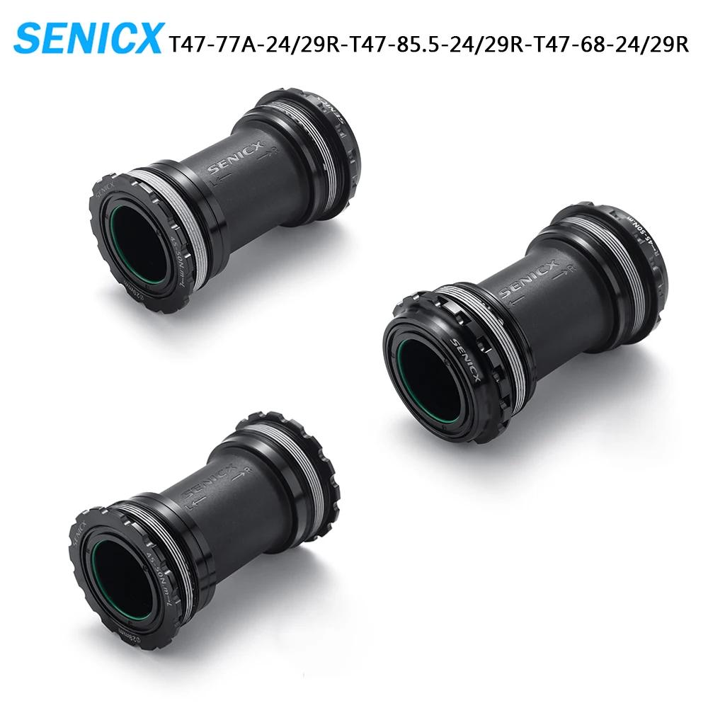 SENICX support de pédalier de vélo, pour essieu de manivelle DUB/24MM vtt/route, t47 68mm/t47 77mm/t