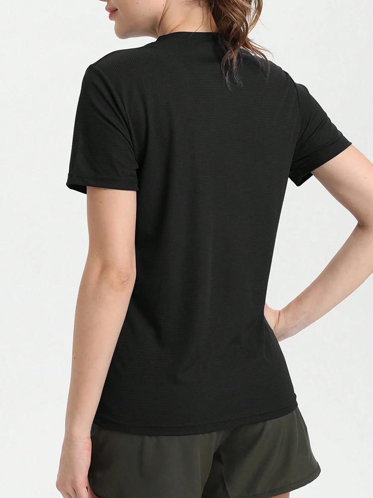 T-Shirt de Sport ultraléger à séchage rapide pour femmes, couleur unie, léger et respirant, chemise 