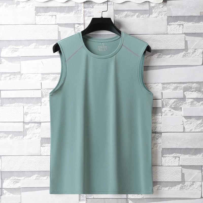 T-shirt d'été Ice inj pour homme, haut doux et confortable, respirant et absorbant la transpiration,