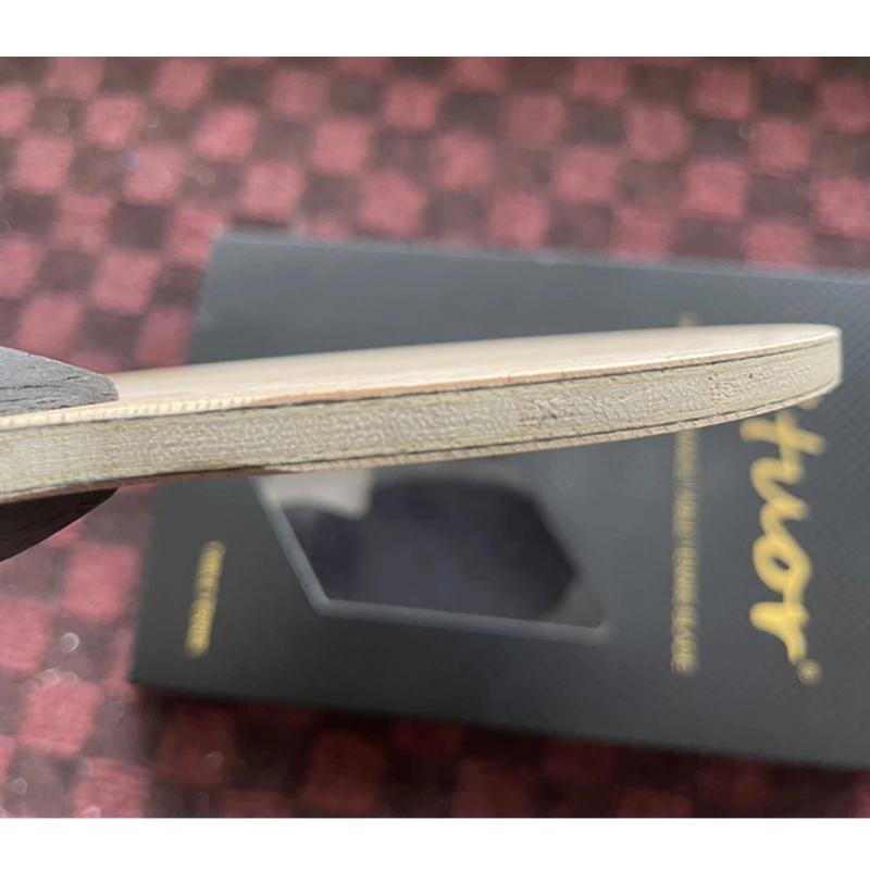 Stuor Sports-Raquette de tennis de table en fibre de carbone dure, raquettes de ping-pong profession