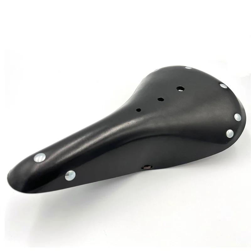 Selle de vélo universelle faite à la main en cuir Bromsilice, siège en cuir pour VTT