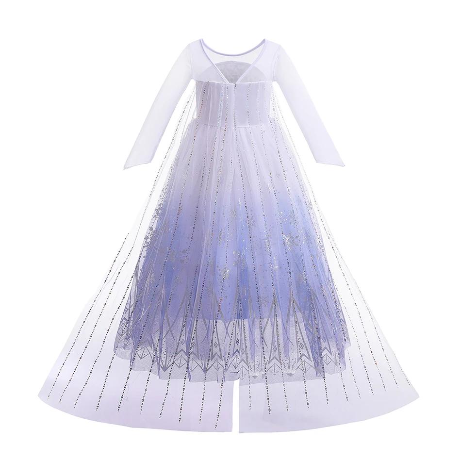 Costume de reine des neiges lumineux à LED pour enfants, Elsa, fête d'anniversaire, princesse de lux