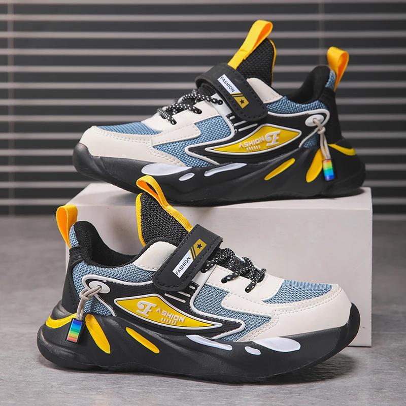 Enfants garçons maille sport chaussures de course respirant antidérapant pour les filles décontracté