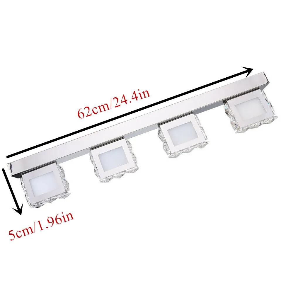 LOYALHEARTD-Lumière de vanité en cristal à LED, applique murale de toilette moderne, miroir avant, l