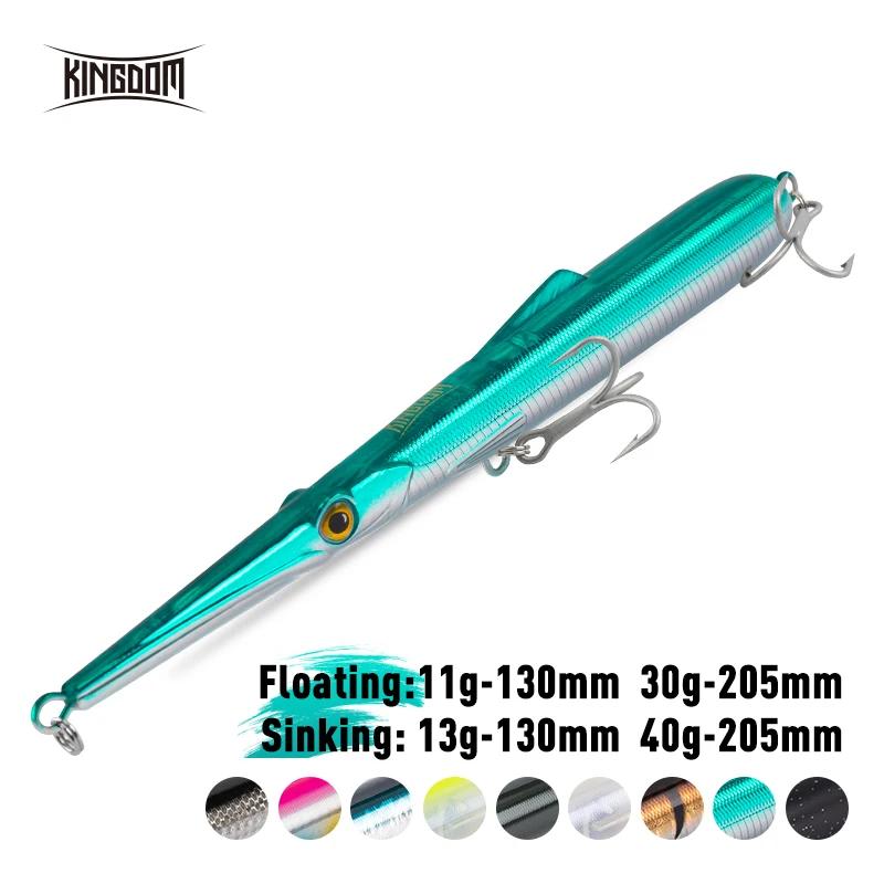 Kingdom leurres de pêche 11g 13g 30g 40g 205mm 130mm longue coulée aiguille crayon artificiel Stickb