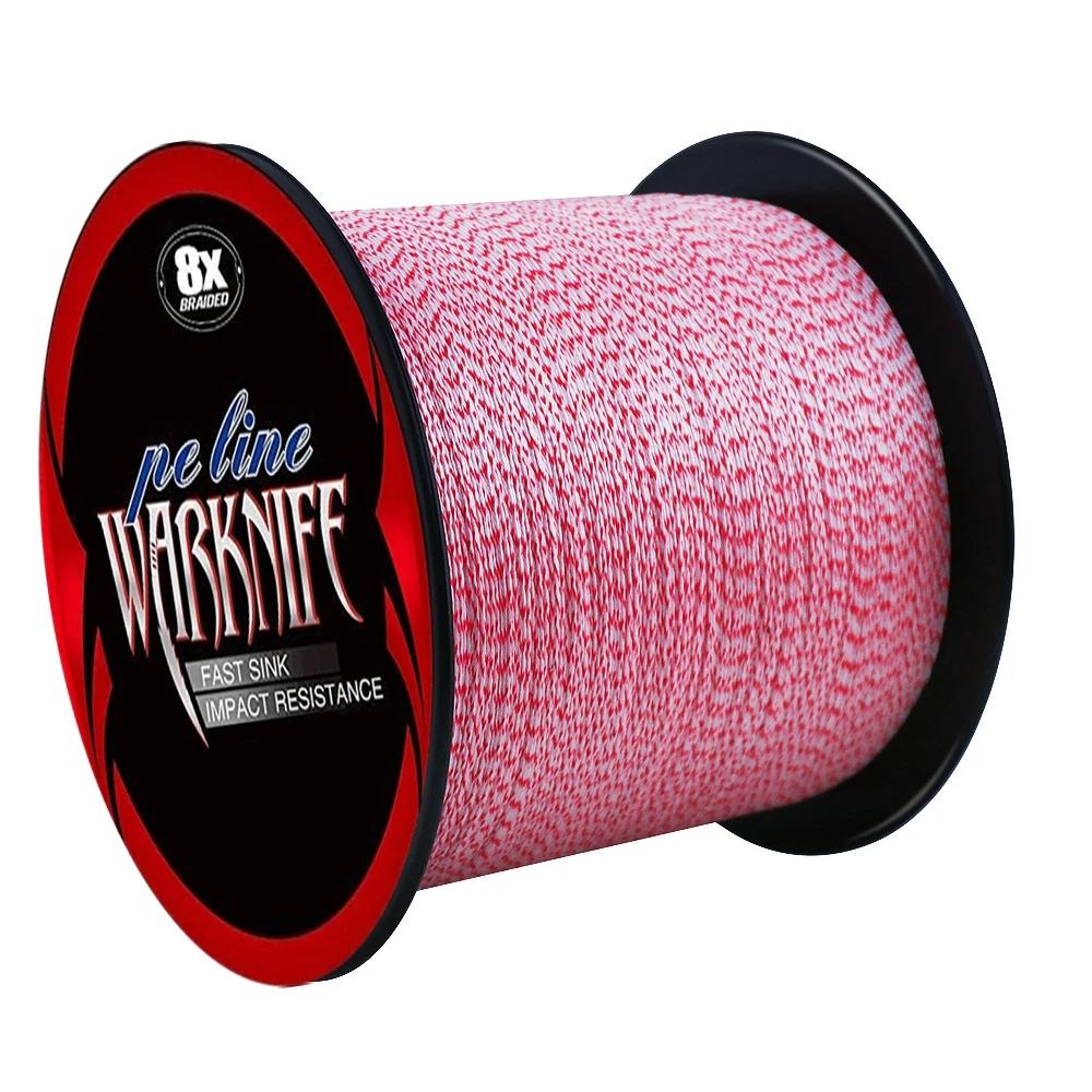 Warknife 8 brins 100M 300M 500M 1000M 1500M 2000M ligne de pêche PE Multifilamet tressé ligne de pêc