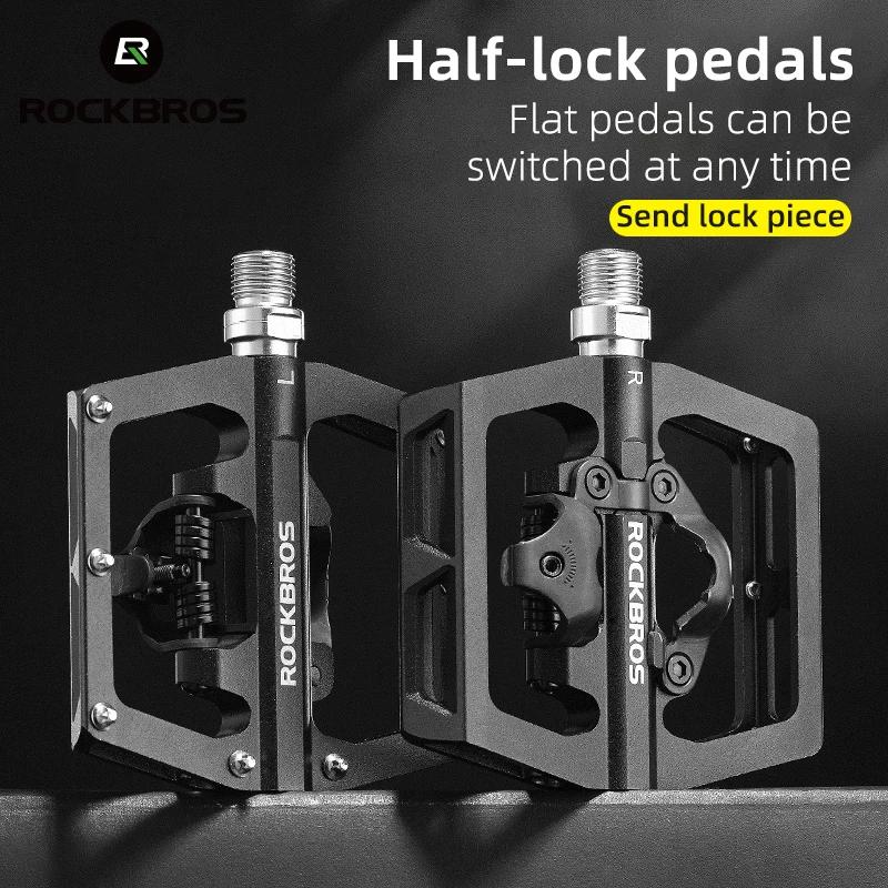 ROCKBROS – pédales de vélo vtt antidérapantes, plate-forme en alliage d'aluminium, accessoires de cy
