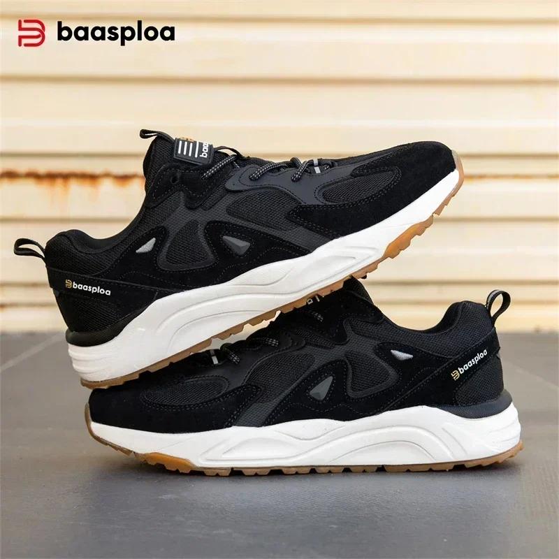 Baasploa – baskets de sport pour hommes, légères, décontractées, confortables, en maille, chaussures