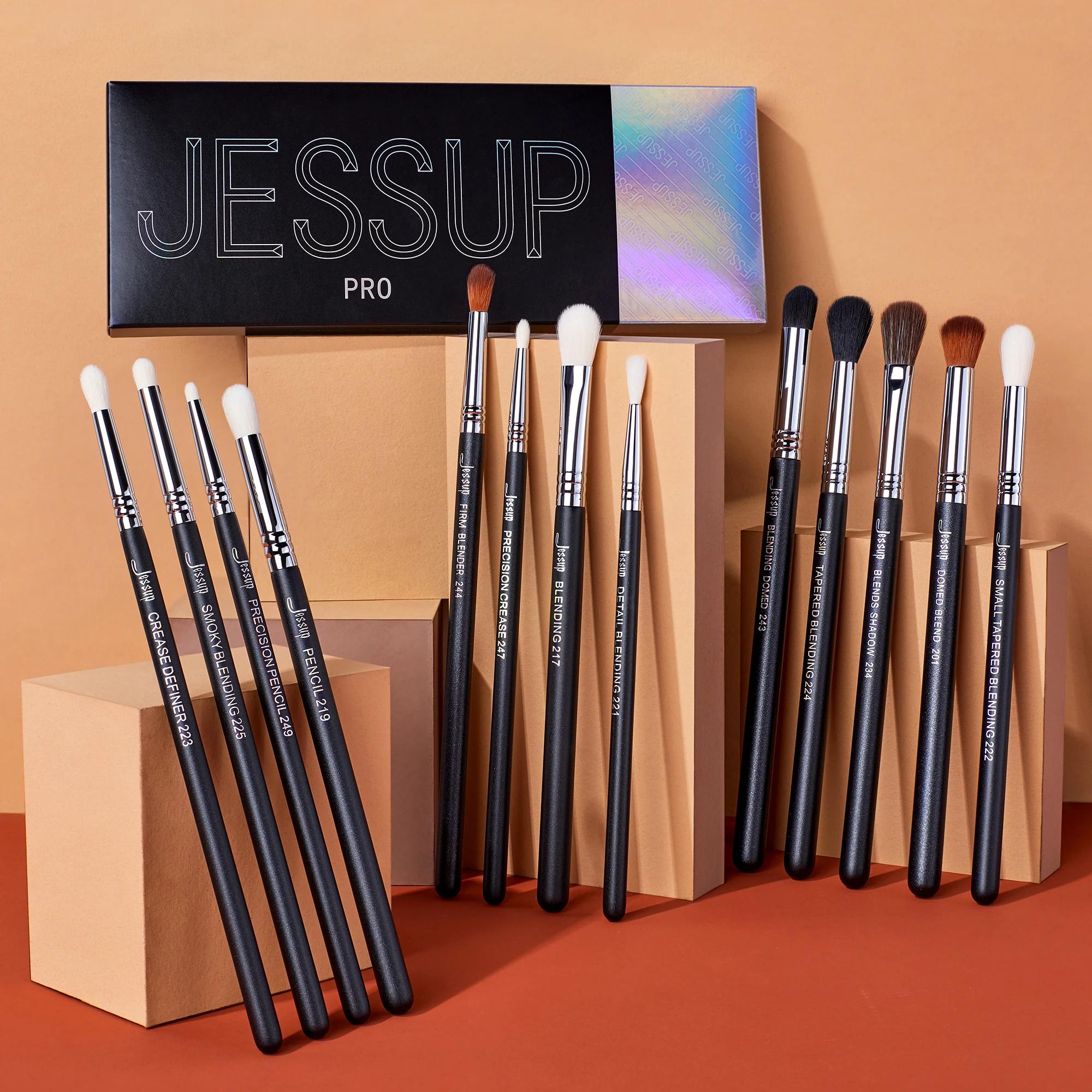 Jessup-Ensemble de pinceaux de maquillage pour les yeux, pinceau professionnel pour mélange des yeux