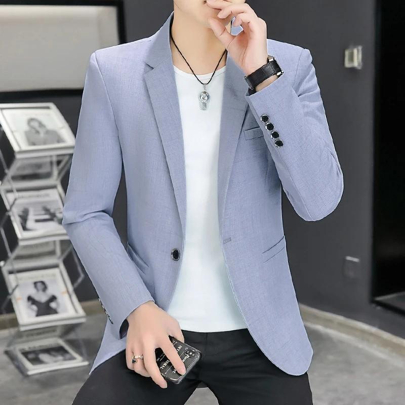 Blazer pour homme, mode, affaires, gentleman, marié, professionnel, coupe ajustée, polyvalent, décon