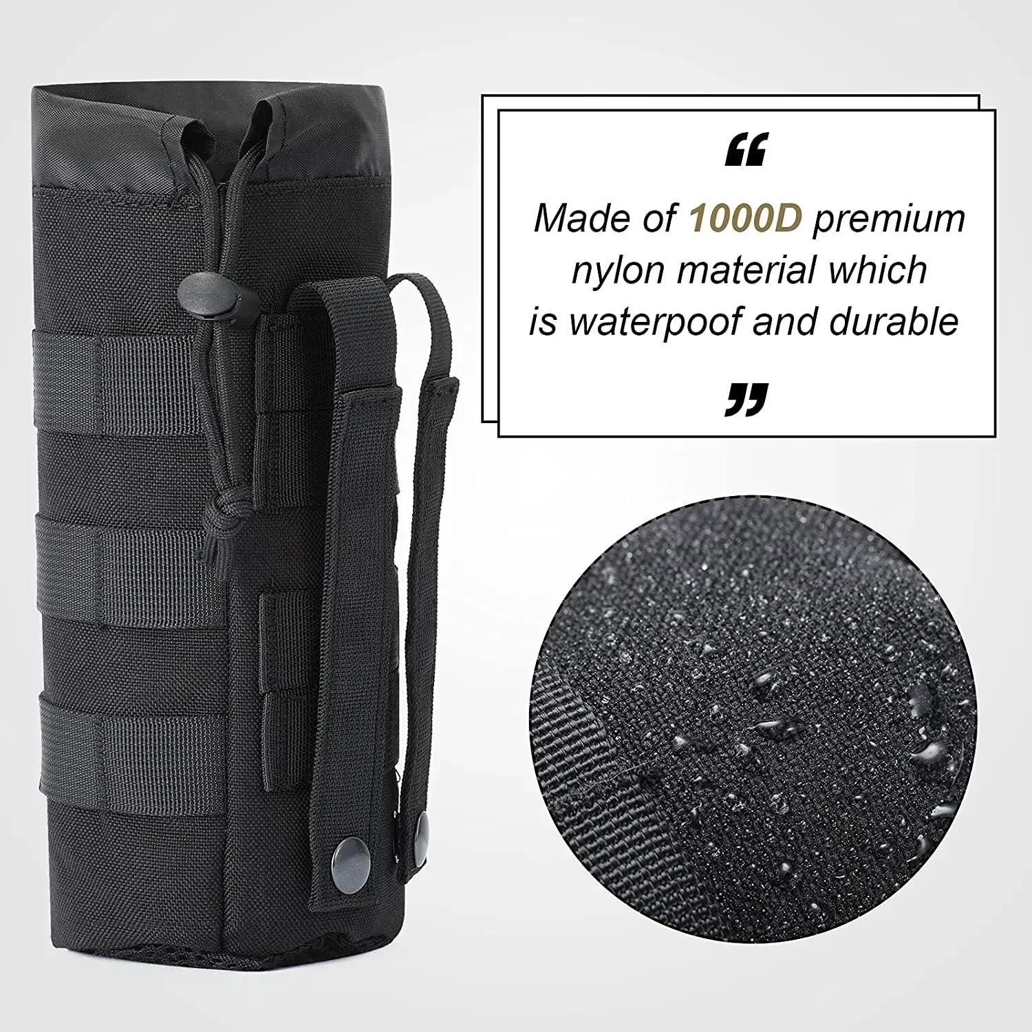 Tactique Molle bouteille d'eau sac support de pochette voyage en plein air Camping randonnée cyclism
