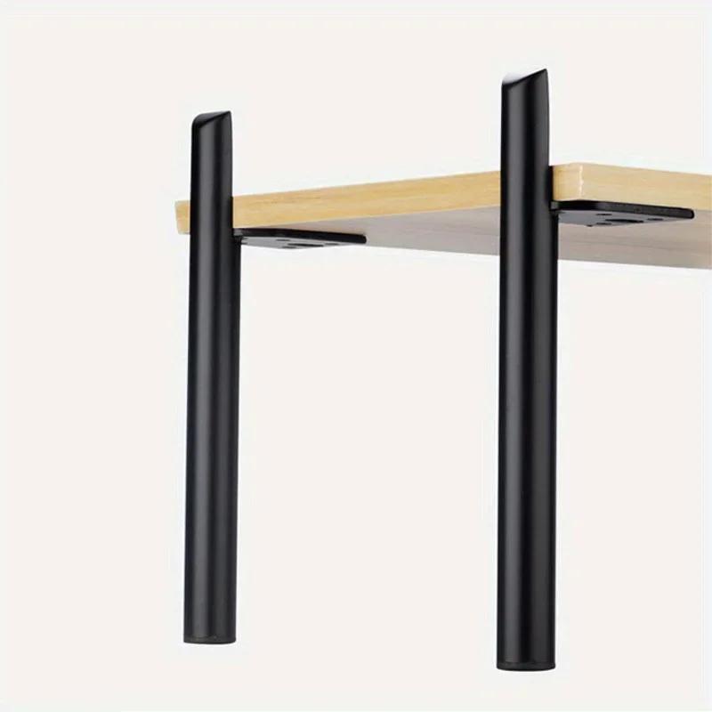 Pieds de Meubles Montés, en Métal, pour Table Basse, Canapé, Côté Armoire, 4 Pièces