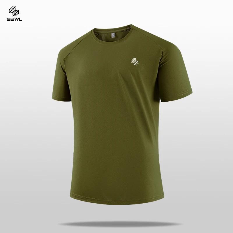SBWL T-shirts de sport de haute qualité pour hommes et femmes, chemises à manches courtes à séchage 