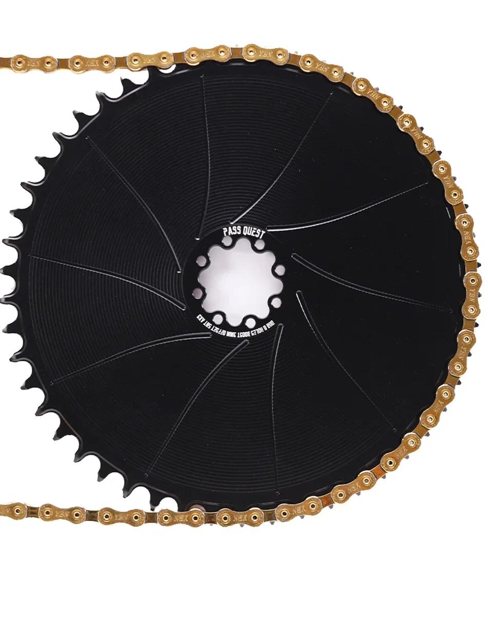 PASS QUEST 8 goujons AERO plateau rond étroit large 3mm décalage à montage Direct pédalier vélo de g