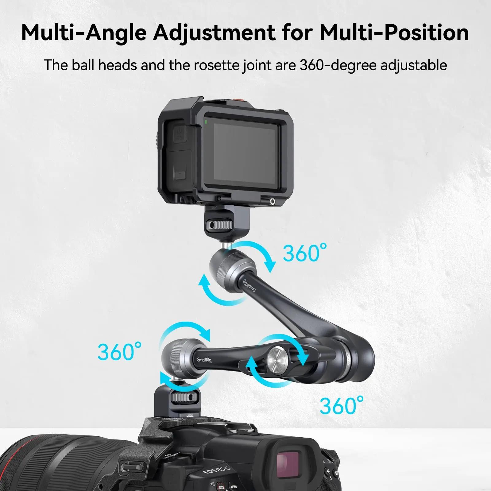 SmallRig Bras à rosace de 11 pouces 360 °   Bras magique réglable pour moniteur DSLR, accessoires de