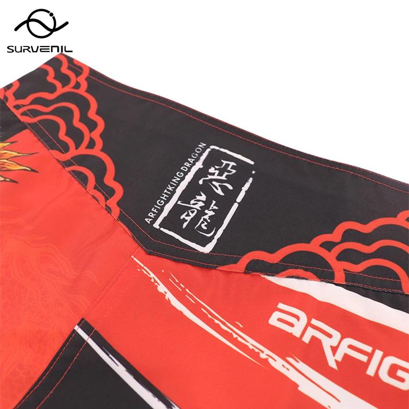 MMA – Shorts thaïlandais Tiger Muay pour hommes, pantalons pour Kickboxing, boxe, entraînement, Fitn