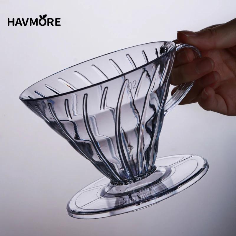 Filtre à café en résine goutteur de café réutilisable, pour verser sur le café Barista, brassage de 