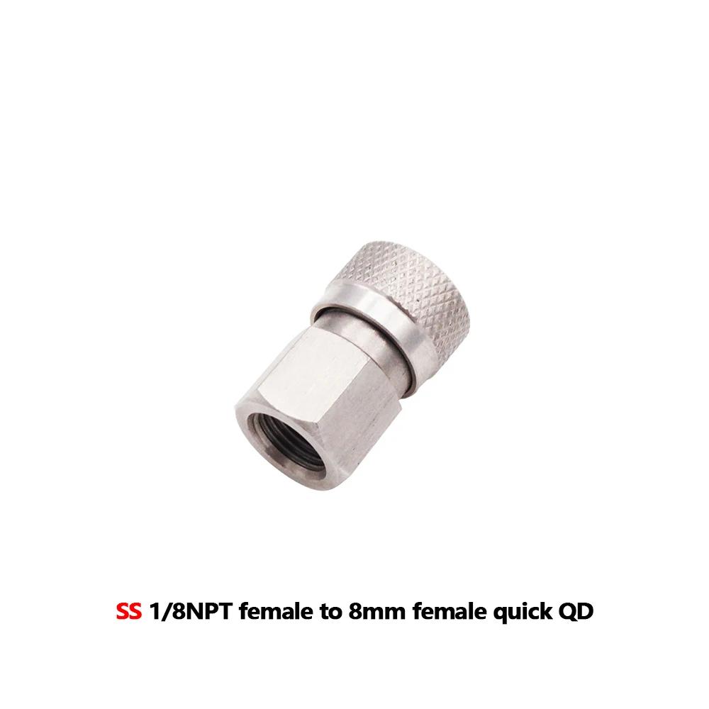 HPA AIR CO2 gaz bouchon de déconnexion rapide QC02 1/8NPT 1/8BSP M10 G1/8 "mamelon de remplissage mâ
