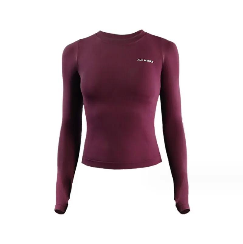 Manches longues Chemises De Yoga Sport Top Fitness Vêtements Porter pour Femmes Gym Femme Jersey Muj