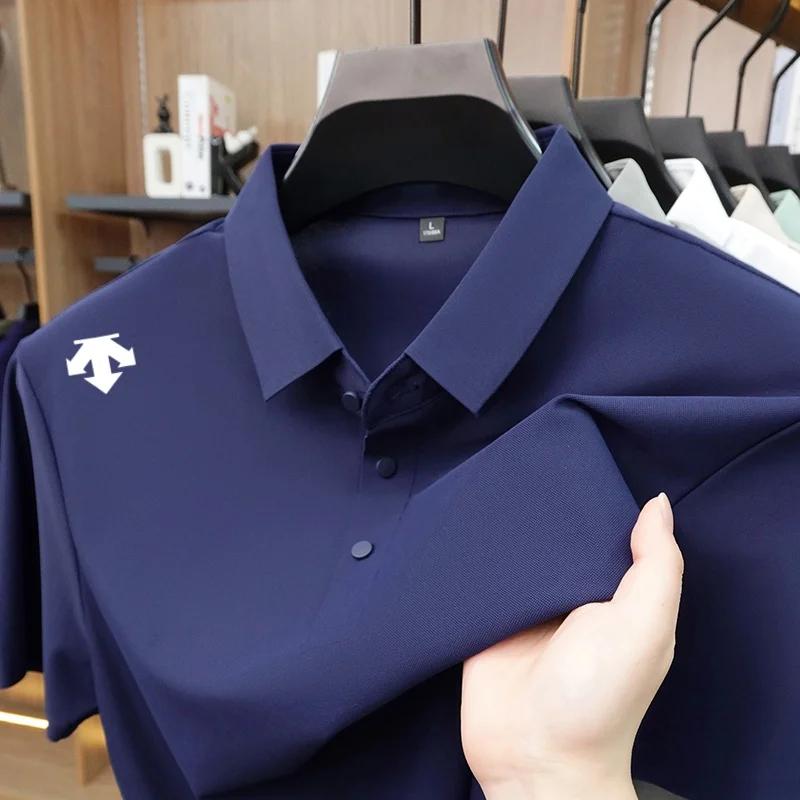 Nouveau Polo Urbain de Luxe pour Homme – T-shirt à Revers Imprimé à Manches Courtes – Idéal pour le 