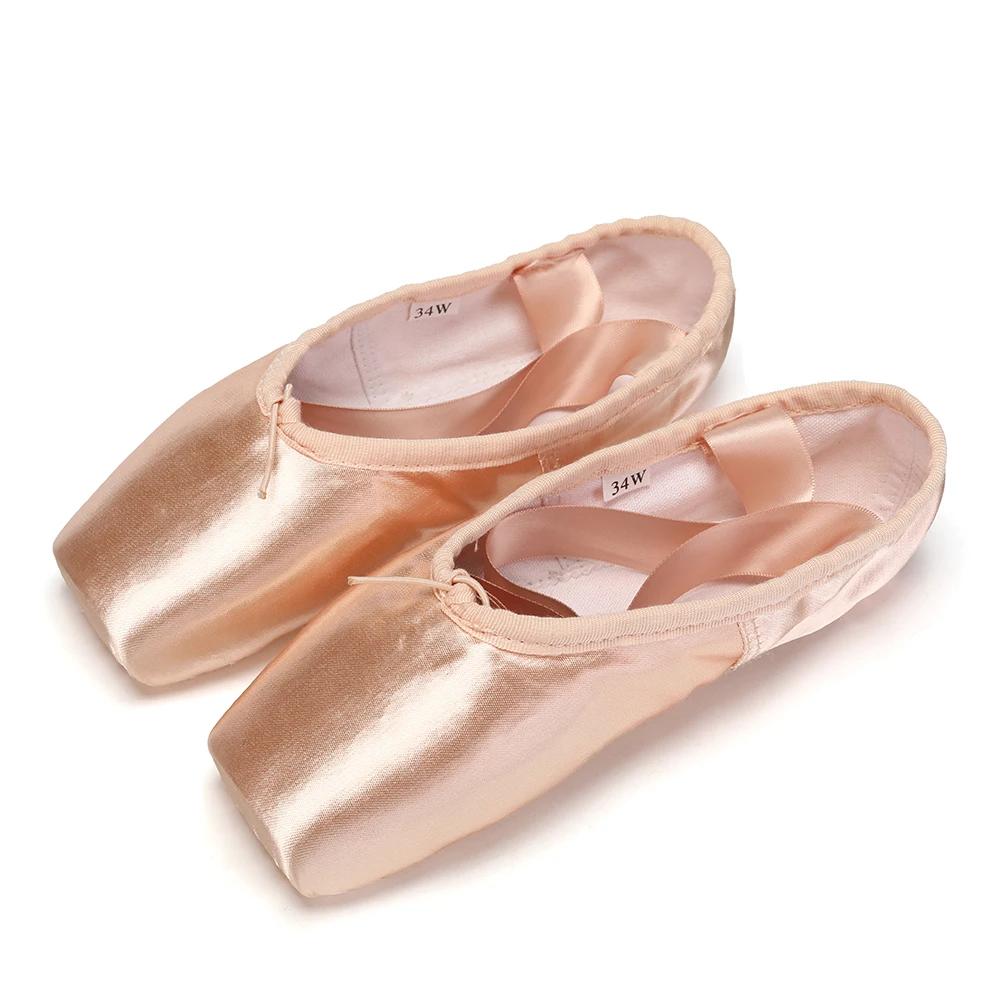 Chaussures de danse de ballet classiques pour enfants et adultes, chaussures à pointe de ballet pour
