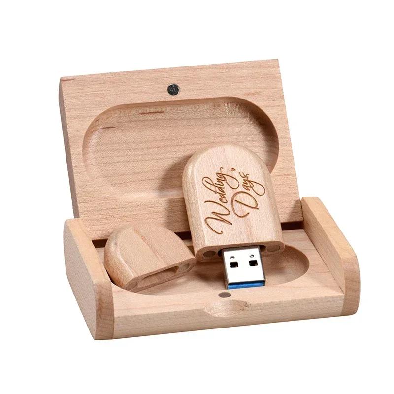 JASTER 20 PCS LOT Logo personnalisé gratuit USB 3.0 clé USB 128 GB belle boîte en bois clé mémoire 6
