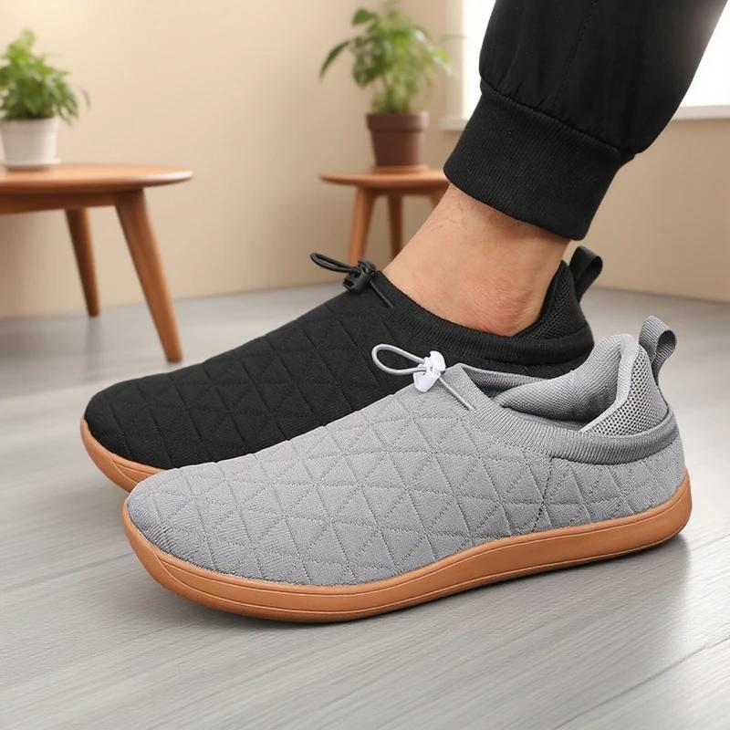 Nouveaux hommes pieds nus chaussures large orteil boîte minimaliste anti-dérapant chaussures de marc