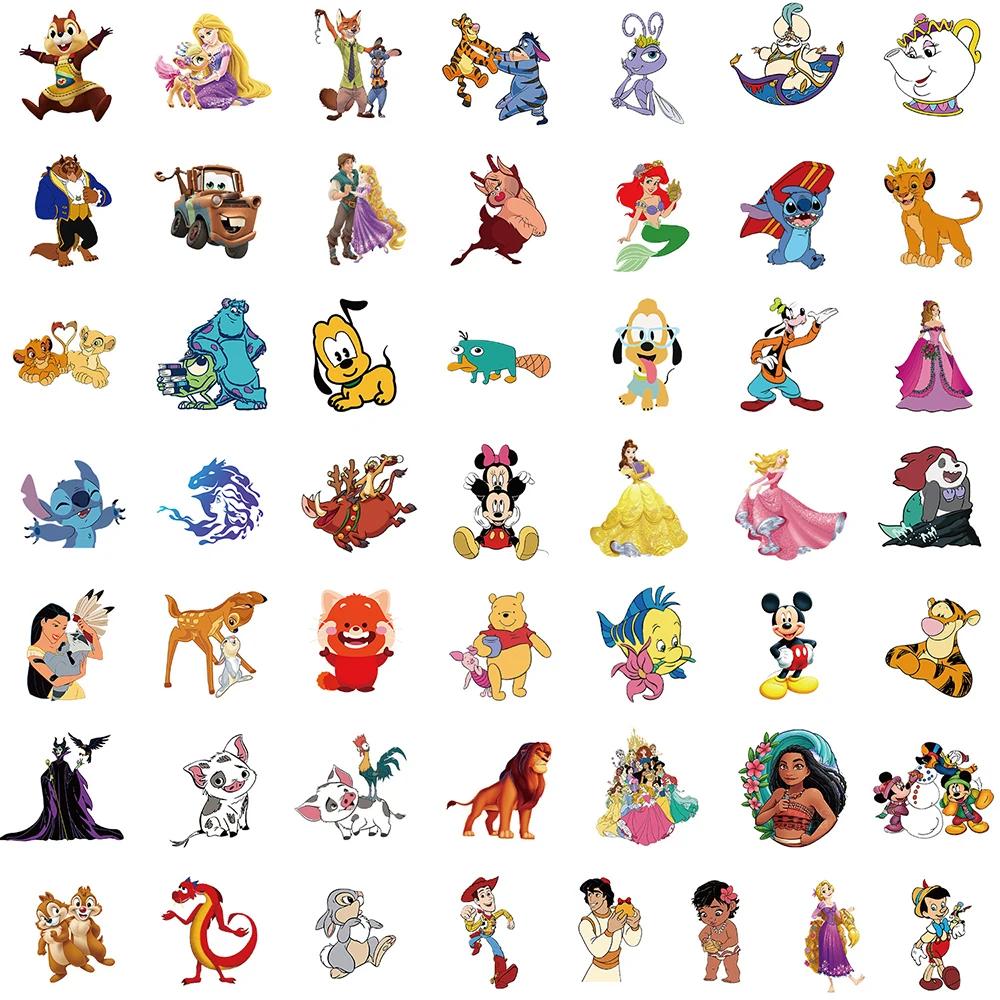 10/30/50/100 PIÈCES Disney Mélange Dessin Animé Mignon Mickey Mouse Point Autocollants Esthétique Or