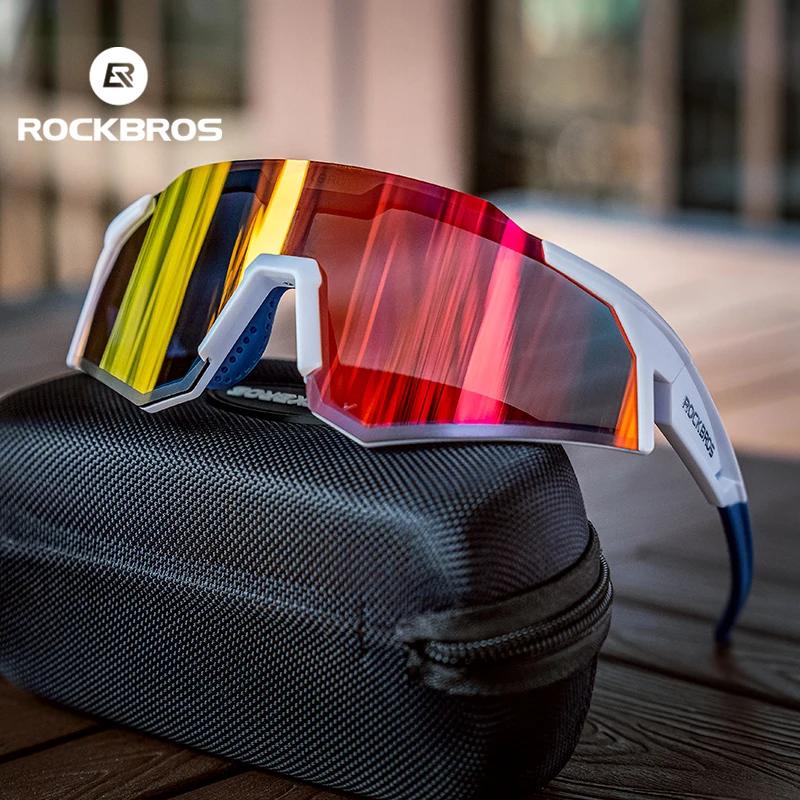 ROCKBROS – lunettes de soleil photochromiques pour hommes et femmes, polarisées, réglables, Support 