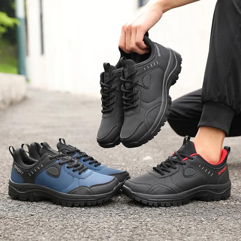 Chaussures de marche de Camping en plein air pour hommes, baskets classiques imperméables et résista