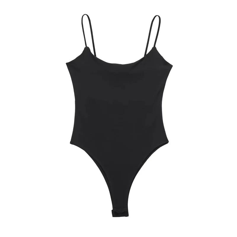 MUJER 2025 body moulant Sexy pour femmes blanc noir dos nu body femmes une pièce combinaisons pour f
