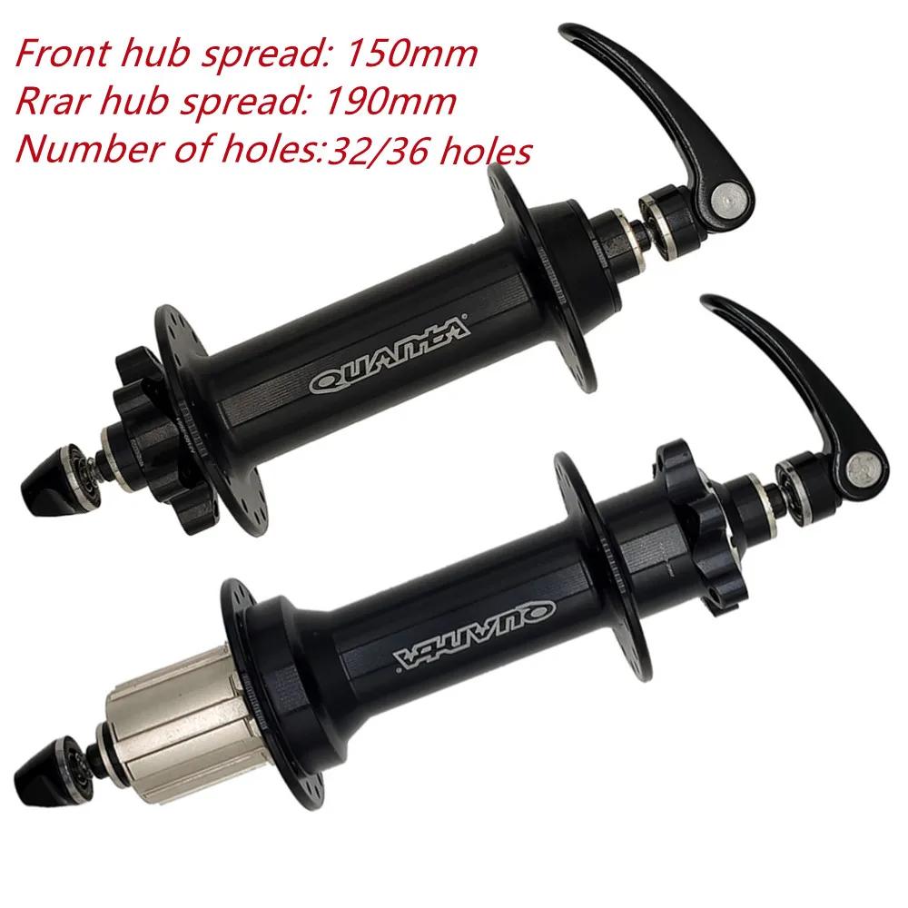 QUANTA gros pneu vélo roulement moyeux moto 32H 36 trous frein à disque propagation 135/150/170/190m