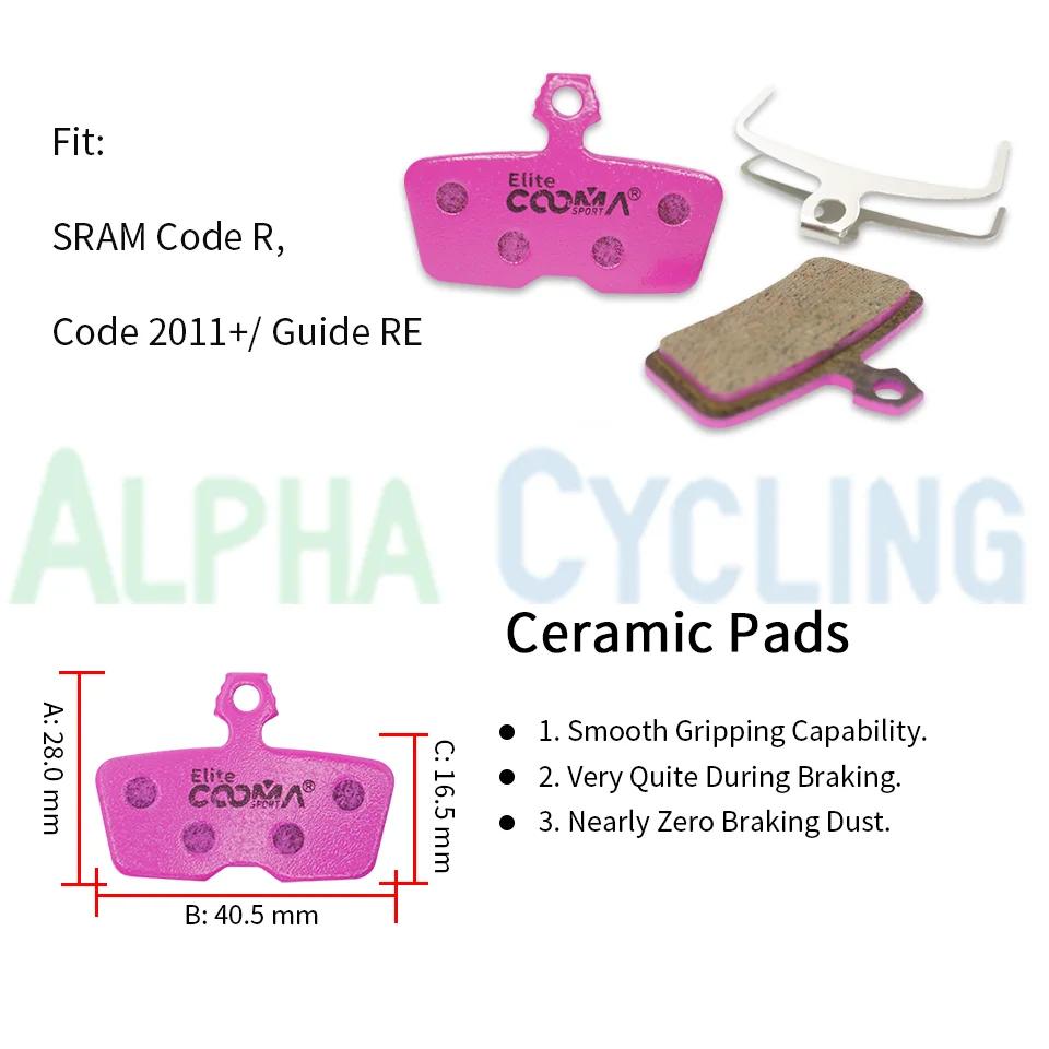4 paires de plaquettes de frein à disque en céramique pour étrier AVID Code R, SRAM Motive, DB8, COD