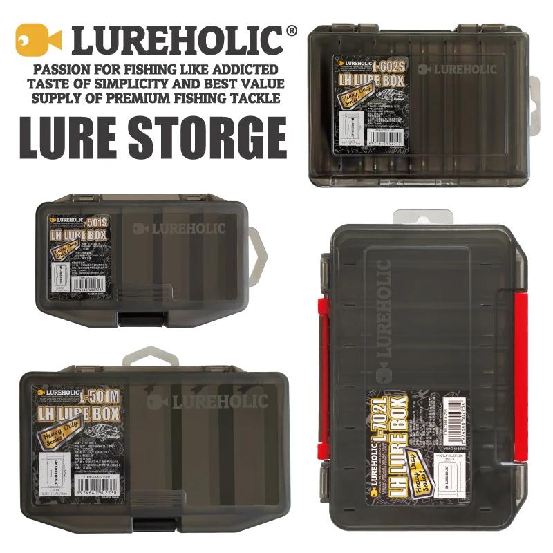LUREHOLIC – boîte à leurres, matériel de pêche, stockage de leurres durs, ver souple, poids en tungs