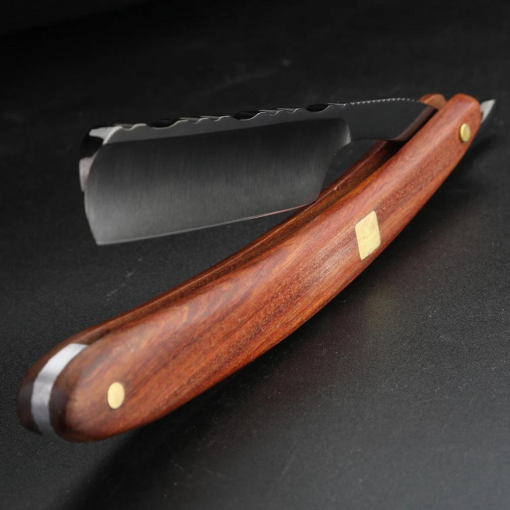 XUANFENG rasoir traditionnel à l'ancienne couteau de rasage manuel 9cr18 couteau de rasage en acier 