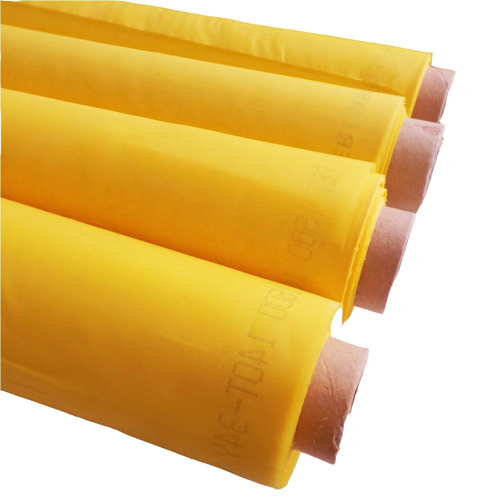 Mesh InjScreens Fabric, Polyester Screen Printing, Jaune, 120T, 300Mesh, 34um