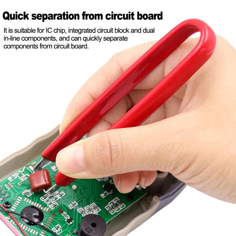 Extracteur IC de Type U, pincettes, outil de réparation de téléphone portable, puce de composants él