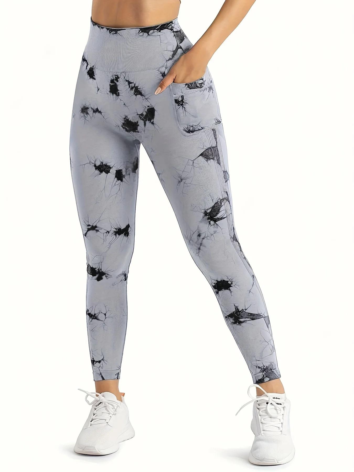 Leggings d'entraînement femme taille haute sans couture avec poches pour yoga et levage fessier