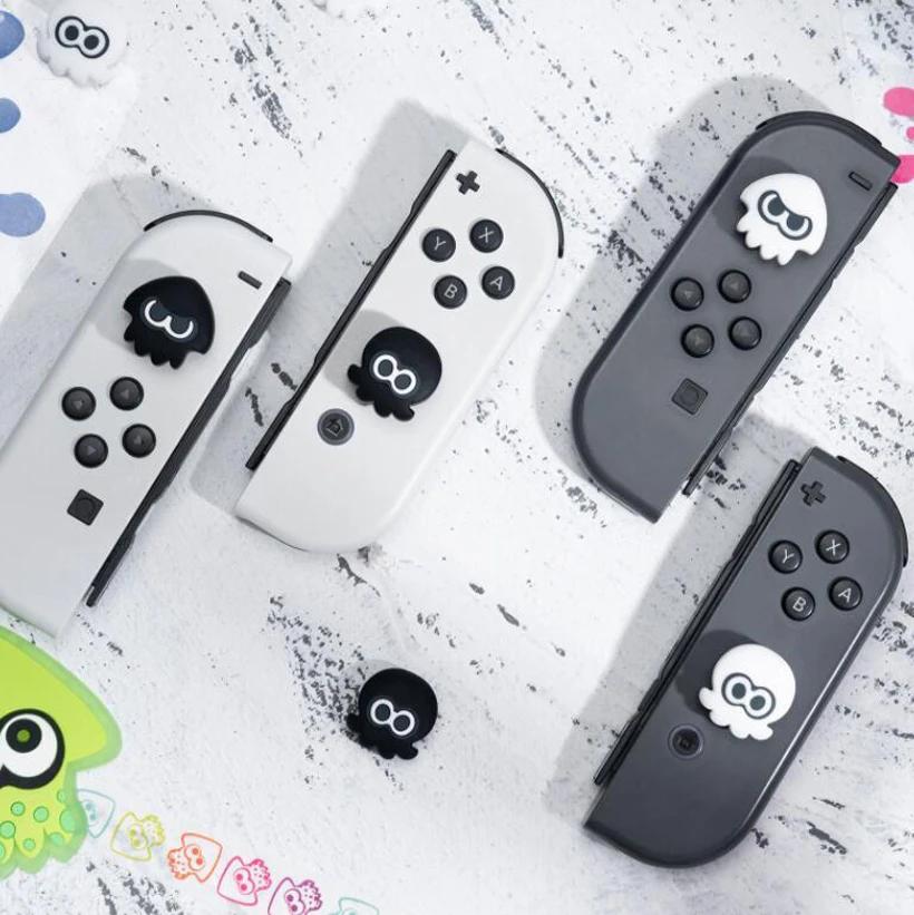 Couvercle de Joystick souple en Silicone coloré poulpe calmar pour Nintendo Switch Oled NS Lite Joy-