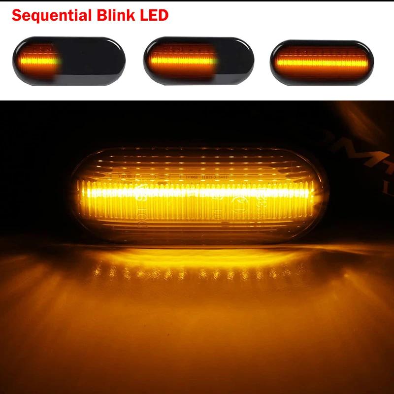 Marqueur latéral LED dynamique et fluide, clignotant, pour VW Transporter T5 Polo Golf 3 4 Passat B5