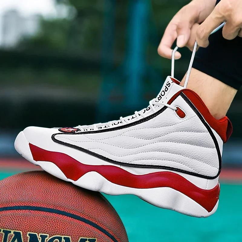Offre spéciale chaussures de basket-ball hommes femmes haut en cuir chaussures de Sport en plein air