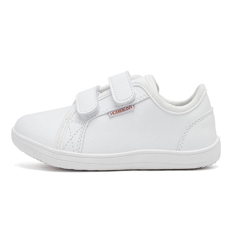 BIBEAR-Chaussures de salle de bain en cuir Élpour enfants, baskets minimalistes, légères, avec boucl