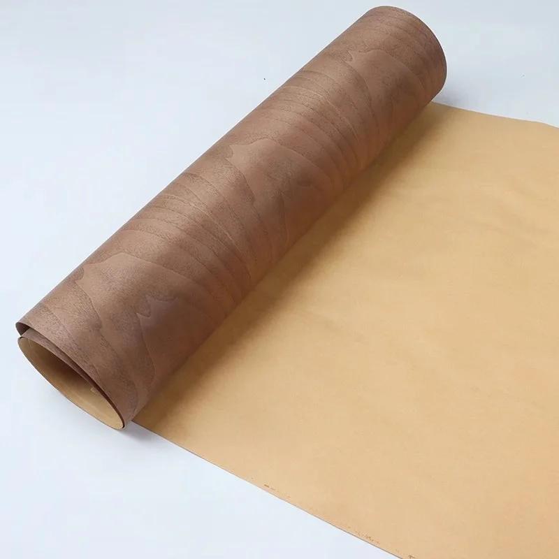 Plaquage en Bois Naturel pour Cave à Vin et Décoration de la Maison, Brochure Noire, 58x250cm, T0.25