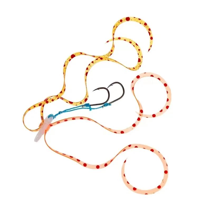 50pcs jupe en Silicone crochet d'assistance crochet de gabarits crochet de pêche en mer tête de gaba