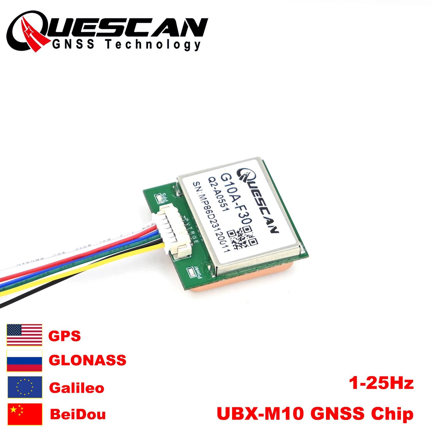 Module GPS GNSS Quescan G10A-F30 M10 équipé de la prise en charge UBX-M10050-KB GPS + GLONASS + Gali