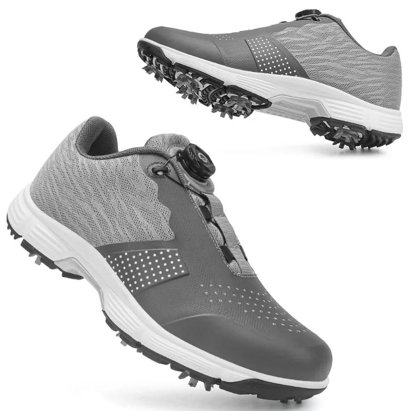 Chaussures de Golf imperméables pour hommes, baskets de golf professionnelles, antidérapantes, de lu