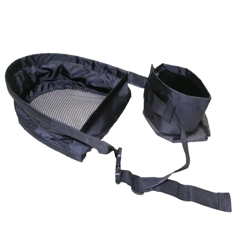 Plateau en maille pour pêche à la mouche, panier à dénuder, sac avec ceinture/sac de transport